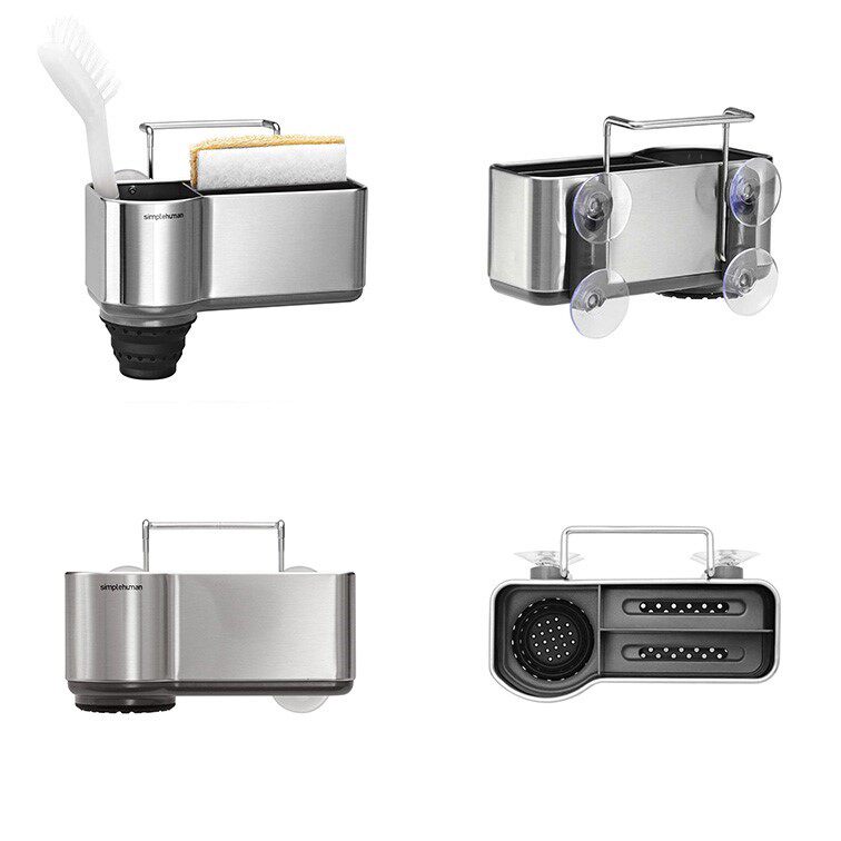 Simplehuman sink caddy水槽罐免打孔家用海绵钢丝球神器沥水篮