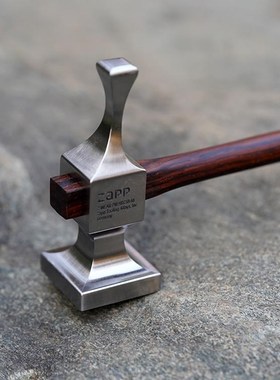 德国ZAPP Z-WEAR 超高硬度粉末钢哥特式文玩EDC小锤红木柄收藏品