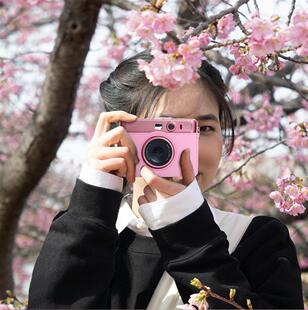 拍立得相机包minievo玫瑰粉复古合身包EVO相机保护壳水晶壳钢化膜