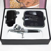 喷绘纹身机暂时性无痛纹身假纹身机器套装 可用两支枪可充电摆地摊