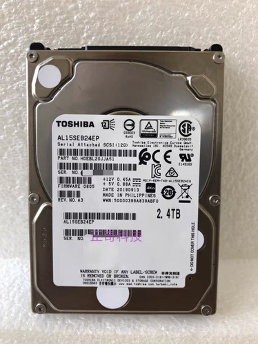 东芝 AL15SEB24EP/EQ 2.4T 10K 12Gb 2.5 SAS TOSHIBA服务器硬盘