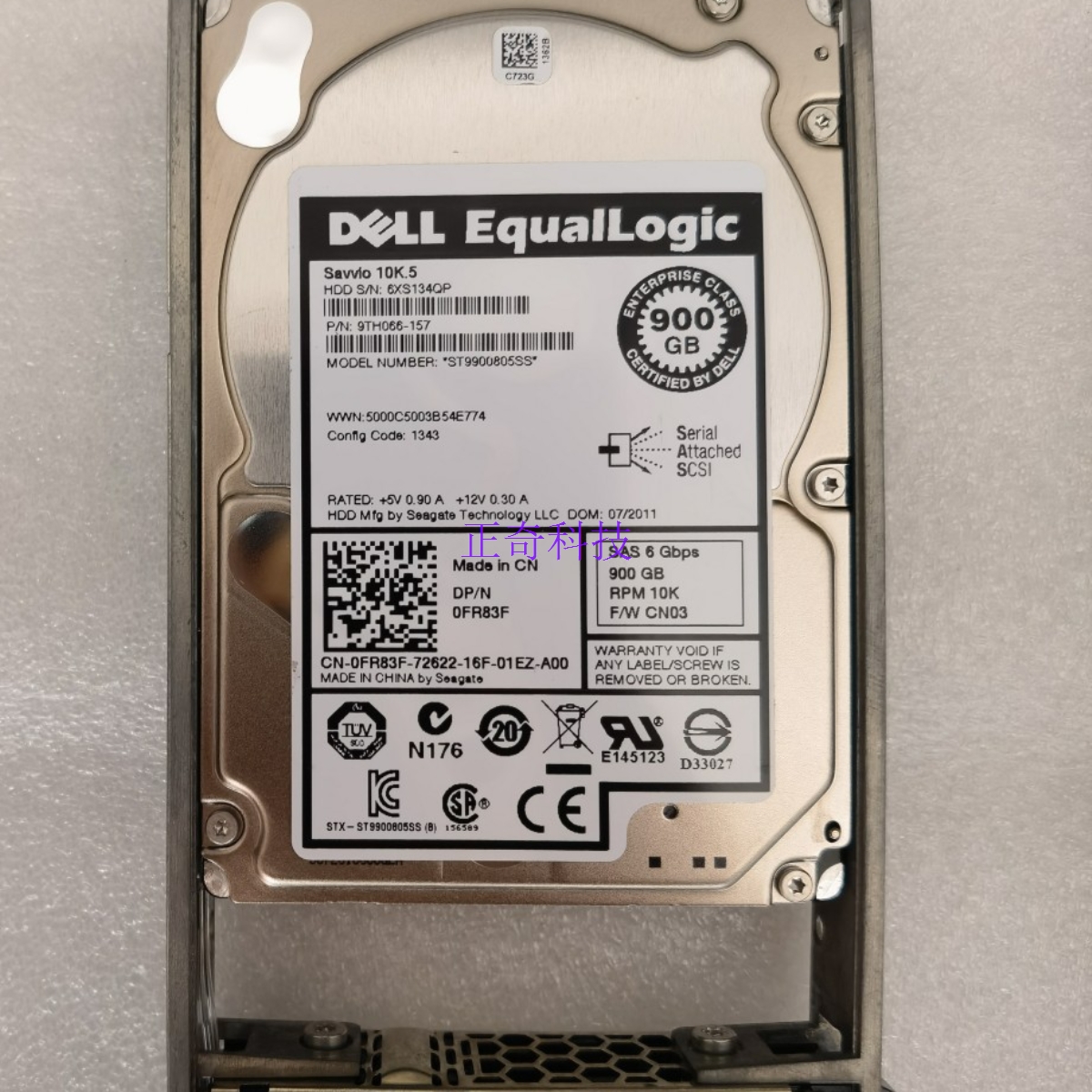 DELL ST9900805SS 0FR83F 0GKY31 0F4VMK 900G 10K 2.5 SAS硬盘EQ