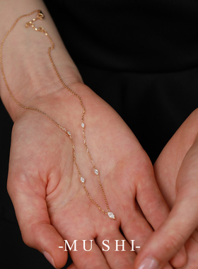 马眼形项链女镶嵌锆石s925纯银