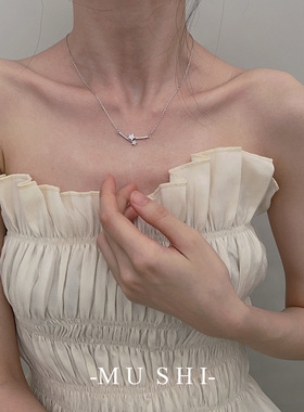 双星相遇超闪项链s925纯银通体女