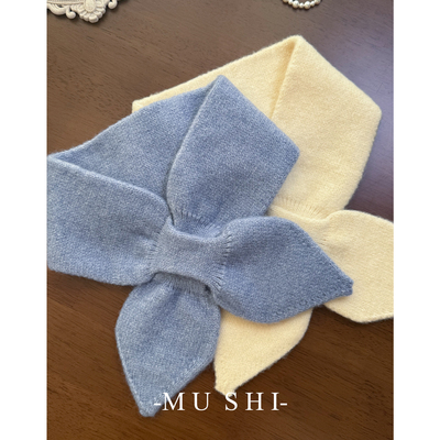 秋冬季新款针织围巾保暖蝴蝶围脖