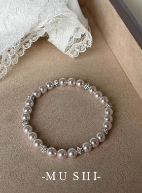 米花曼塔玫瑰珍珠手链