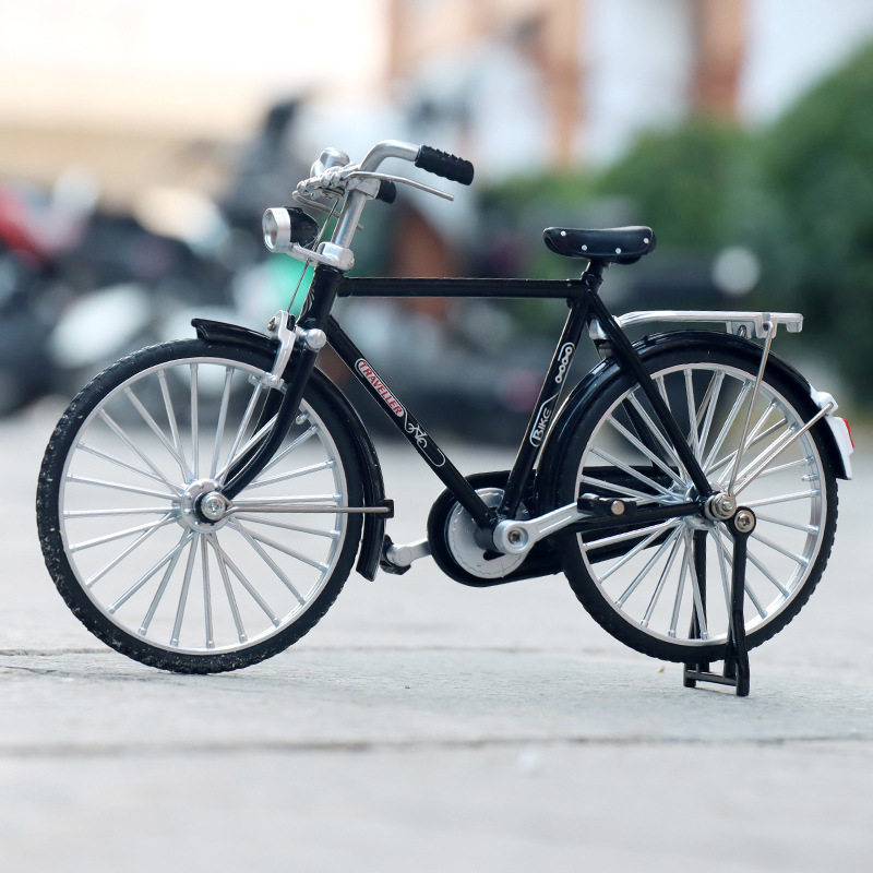 1:10仿真合金复古创意二八大杠自行车模型经典怀旧男女单车车模