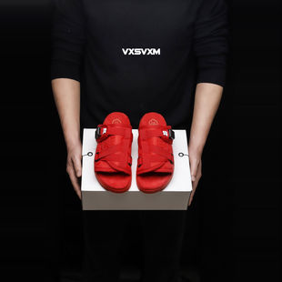 莆田CHRISTO 女潮流牌外穿一字拖沙滩鞋 男女情侣凉拖鞋 VISVIM拖鞋