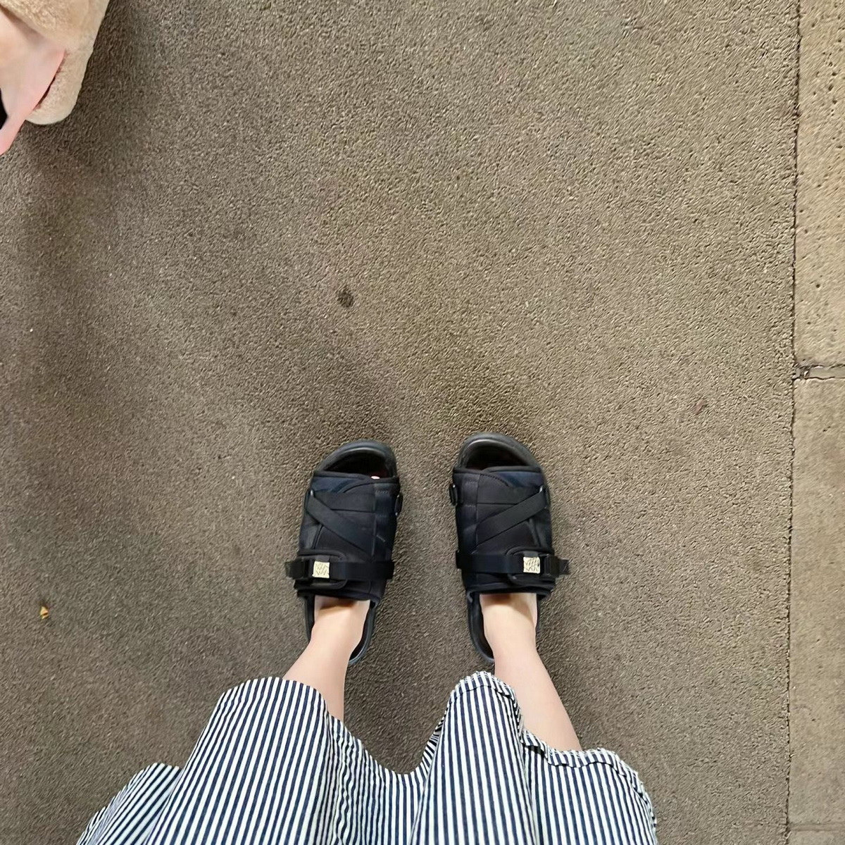 CHRISTO VISVIM拖鞋女莆田潮牌外穿一字拖沙滩时尚男女情侣凉拖鞋