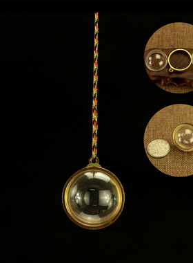 透明亚克力球形吊坠经文舍利佛塔