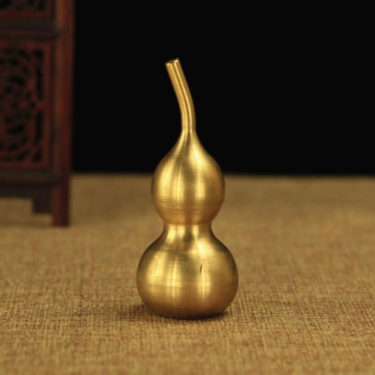 铜葫芦纯铜仿古八卦葫芦风水摆件八卦葫芦挂件办公室摆设挂件