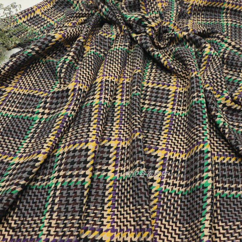幻走风紫黄绿灰咖撞色锯齿纹编织布料民族风冬季披肩上衣服装面料,居家布艺,海绵垫/布料/面料/手工diy,淘宝优惠券,粉丝福利购,淘宝优惠卷