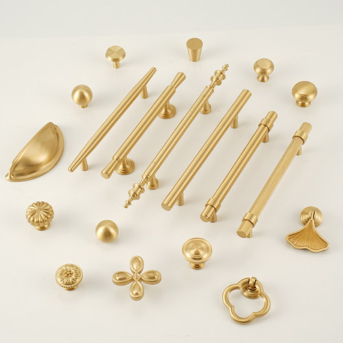 法式复古黄铜拉手衣柜门橱柜