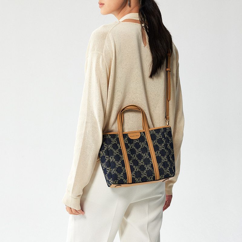 【老花复古】【超能小太阳】万里马丹宁牛仔托特包托特包商场同款,箱包皮具/热销女包/男包,托特包,淘宝优惠券,粉丝福利购,淘宝优惠卷