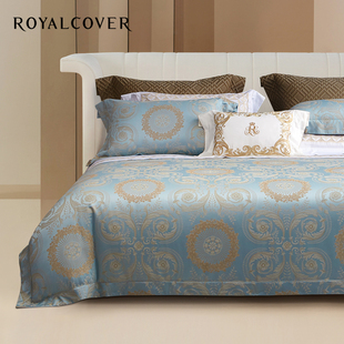 诺曼花园 轻奢100S长绒棉纯棉床单四件套 ROYALCOVER 罗卡芙欧式