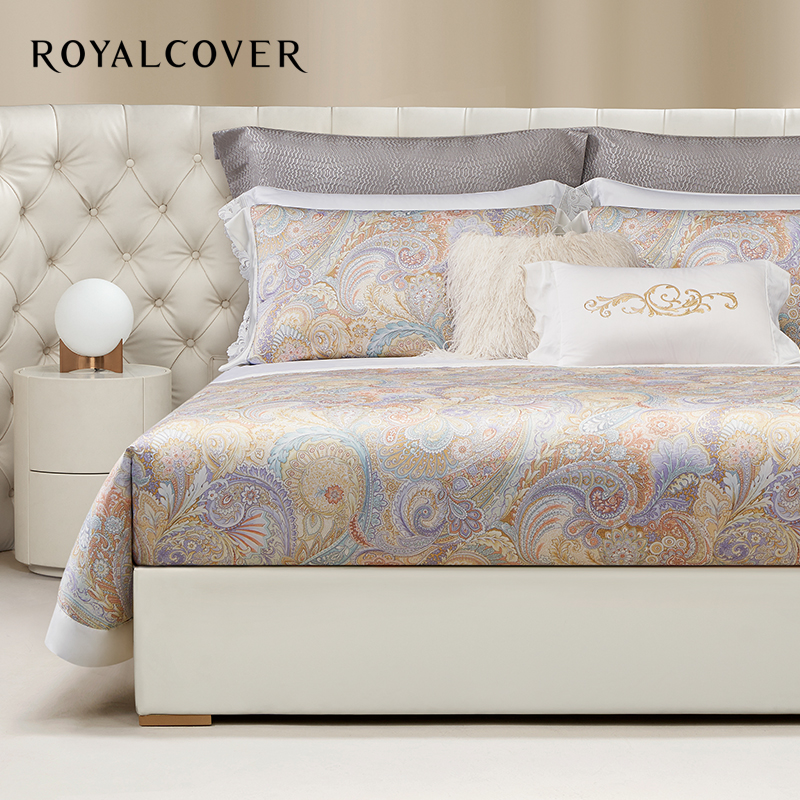 ROYALCOVER/罗卡芙欧式轻奢莱赛尔天丝床笠床单四件套 克洛里斯