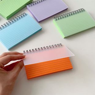 新品 高颜值ins学生分类线圈本单词作业记录本随身可撕记事本
