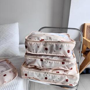 可爱小熊旅游出差行李箱整理收纳袋网袋居家衣物内衣袜子收纳神器