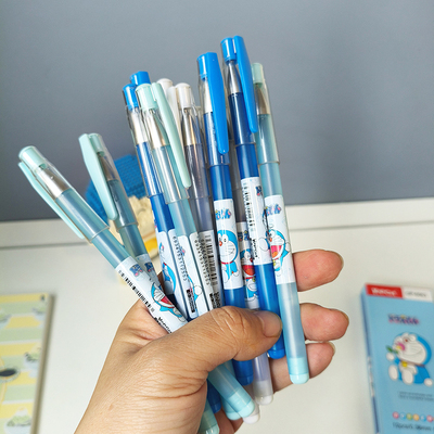 12支0.38mm全针管超细炭黑中性笔