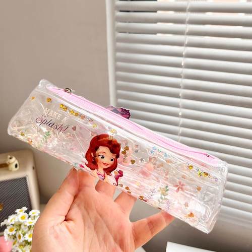 透明可爱小女孩笔袋小学生玩具袋