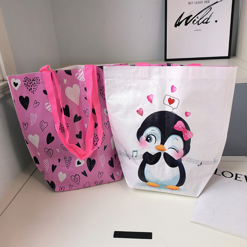 超可爱外单环保编织袋超市购物袋