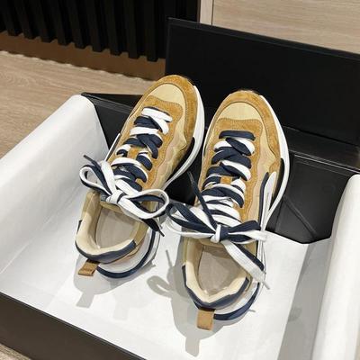 香港阿甘鞋女2024春秋季华夫鞋女运动休闲老爹鞋情侣厚底ins潮鞋