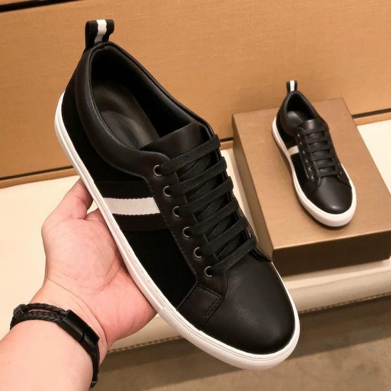 韩国专柜潮牌高端男鞋2025秋季真皮织带百搭休闲鞋软底舒适板鞋男