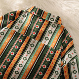 波西米亚风防晒沙滩冰丝薄款情侣夏季条纹花衬衫男女C253P40，男装防晒衣，电商A433