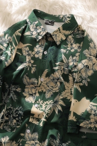 港风森系防晒冰丝凉爽男女宽松短袖情侣衬衫 C803 P40图片