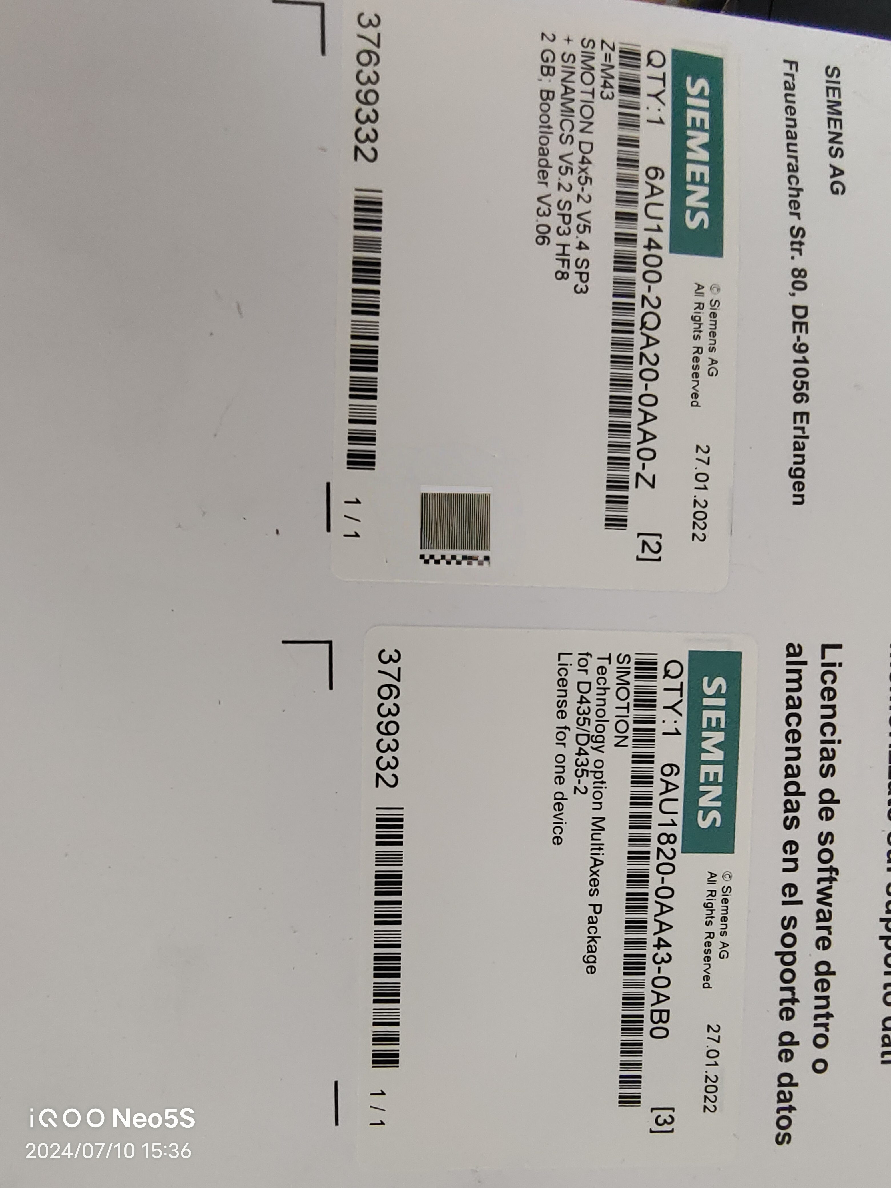 西门子2GB内存系统卡D435