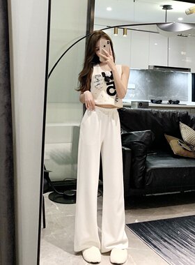 MISSCC lema*re神裤2023升级版休闲裤女宽松高腰垂感阔腿裤空气裤