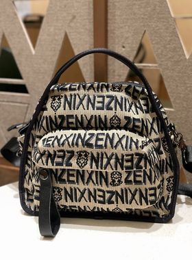 轻便帆布休闲包包女2025新款时尚百搭牛津布女士斜挎包高级大容量