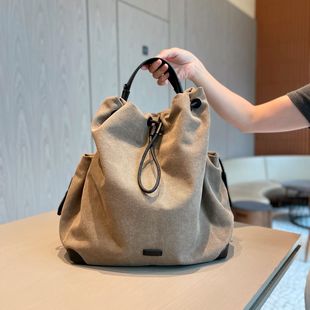 超火帆布高颜值双肩包女2025新款 轻便通勤外出女士背包高级旅行大