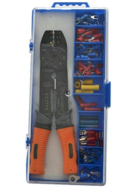 钢盾工具S035010套装压线钳8寸含多种常用配件剥线剪线