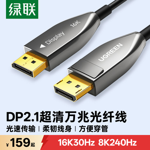绿联光纤线dp2.116k超高清
