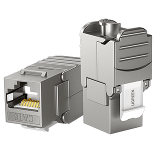 绿联网络模块六类超五类千兆万兆免打网线面板网口端口插座接口rj45水晶头母座cat6屏蔽墙内电脑综合布线