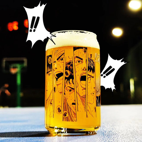 灌篮高手周边精酿啤酒玻璃杯