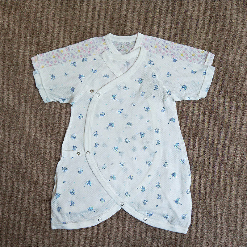 夏季外贸日单新生儿薄棉网眼蝴蝶衣 婴儿连体衣 男女宝宝睡衣浴衣,童装/婴儿装/亲子装,连身衣/爬服/哈衣,淘宝优惠券,粉丝福利购,淘宝优惠卷