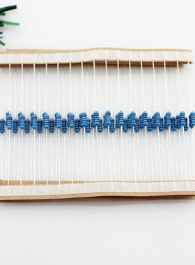 金属膜电阻1/4W 1%30R47R100R150R200R300470R常用直插色环电阻器