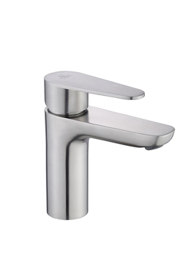 金字塔面盆龙头304不锈钢洗脸手盆拉丝冷热水龙头卫生间家用