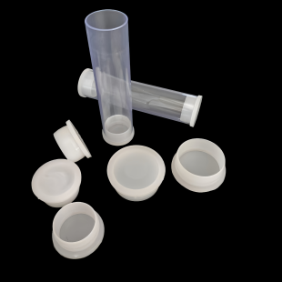 批发透明塑料管pvc管带密封带盖包装桶内径23 28 36mm可定制裁切