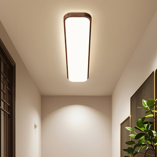 复古风长条吸顶灯2026年新款中古风家用过道灯走廊阳台护眼灯具
