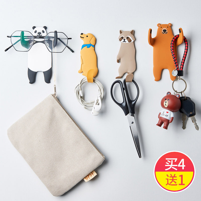 日本可爱卡通挂钩强力粘胶门后钥匙包创意厨房无痕贴免打孔墙壁挂|msdalam kategori penyatuan simpanan, Keluarga peralatan kemasan, Hook/cangkuk melekit - dari Buy2taobao.com untuk memberikan perkhidmatan ejen Taobao profesional membeli