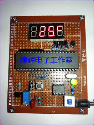 基于51单片机 热敏电阻 测温ADC0832 温度计 设计套件/成品