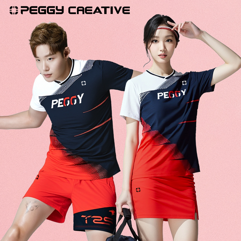 韩国极羽毛球服透气速干