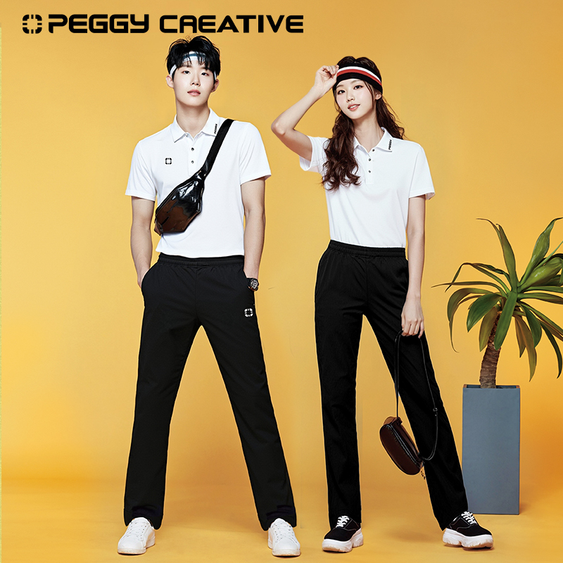 韩国佩极正品新款羽毛球服女男款速干透气运动宽松长裤跑步健身训