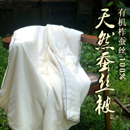 桐乡手工100%纯蚕丝被子母被春秋被空调夏凉被冬被儿童丝棉被芯