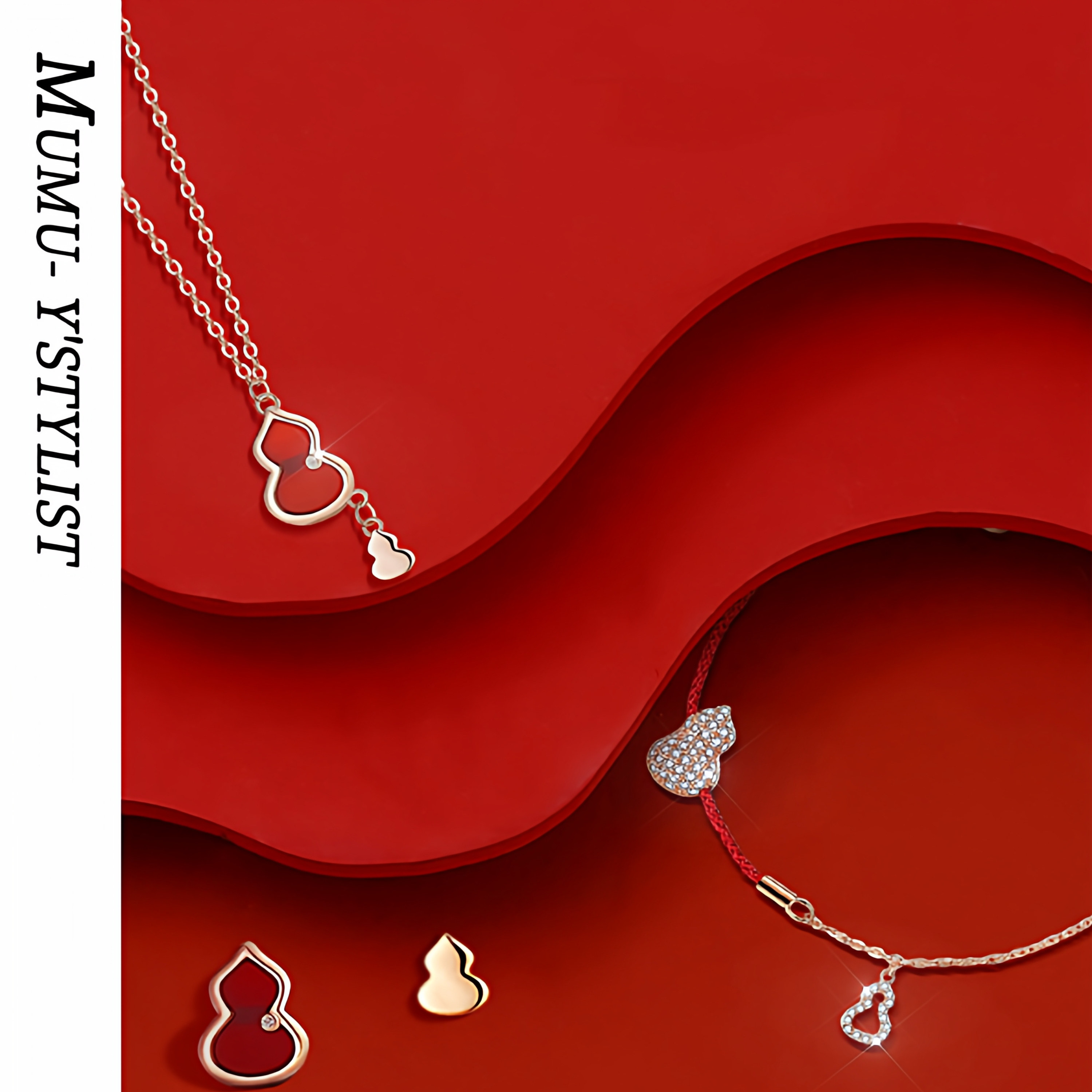 2026秋冬新锁骨链女时尚高级感福字吊坠小众设计气质ins项链耳钉,饰品/流行首饰/时尚饰品新,项链,淘宝优惠券,粉丝福利购,淘宝优惠卷