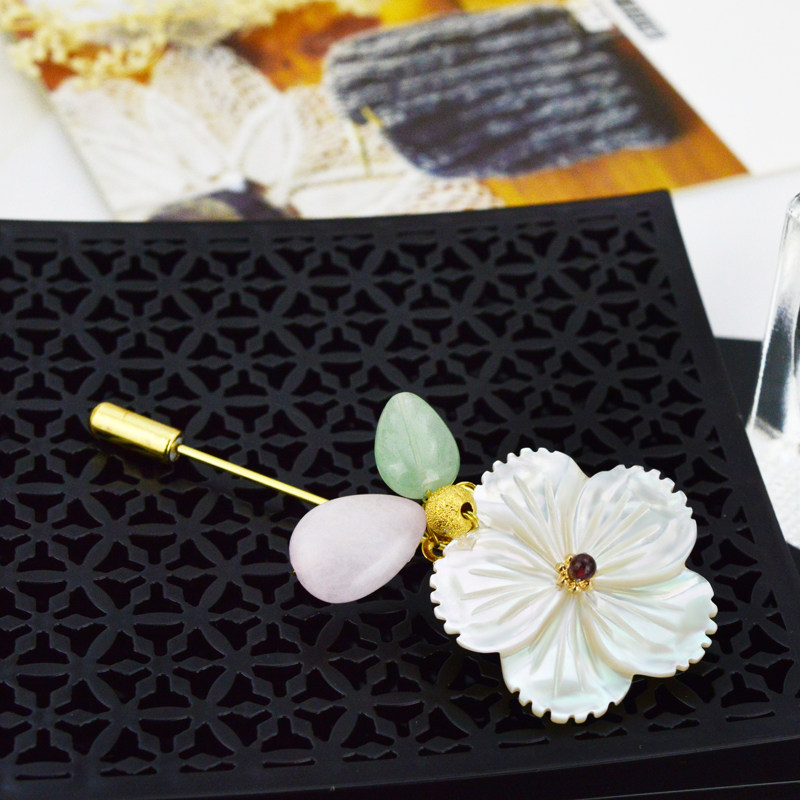 Broche femme en coquille - Ref 1174420 Image 4