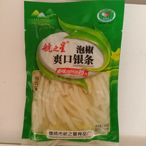 航之星泡椒爽口银条300g偃师银条四川口味微辣酸辣爽口即食下饭菜